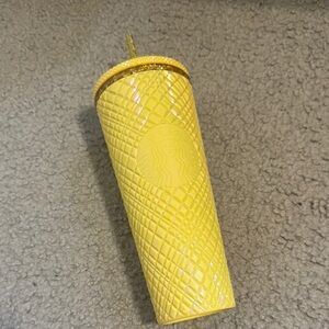 Starbucks Textured Yellow Tumbler